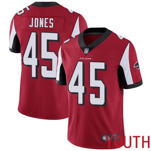 Atlanta Falcons Limited Red Youth Deion Jones Home Jersey NFL Football #45 Vapor Untouchable->youth nfl jersey->Youth Jersey